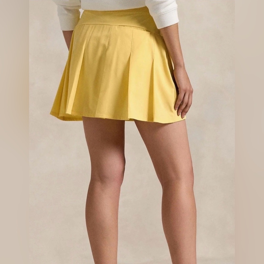 RLX Ralph Lauren women's performance golf skort in corn yellow XL $138 - Picture 2 of 3